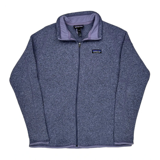 Patagonia Fleece Jacket - Large Blue Polyester