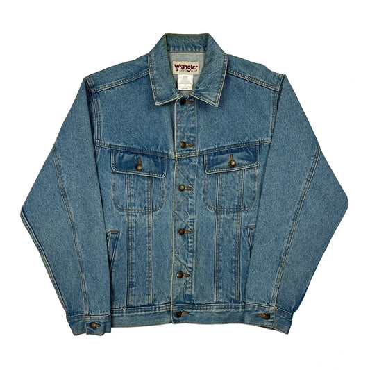 Wrangler Denim Jacket - Medium Blue Cotton