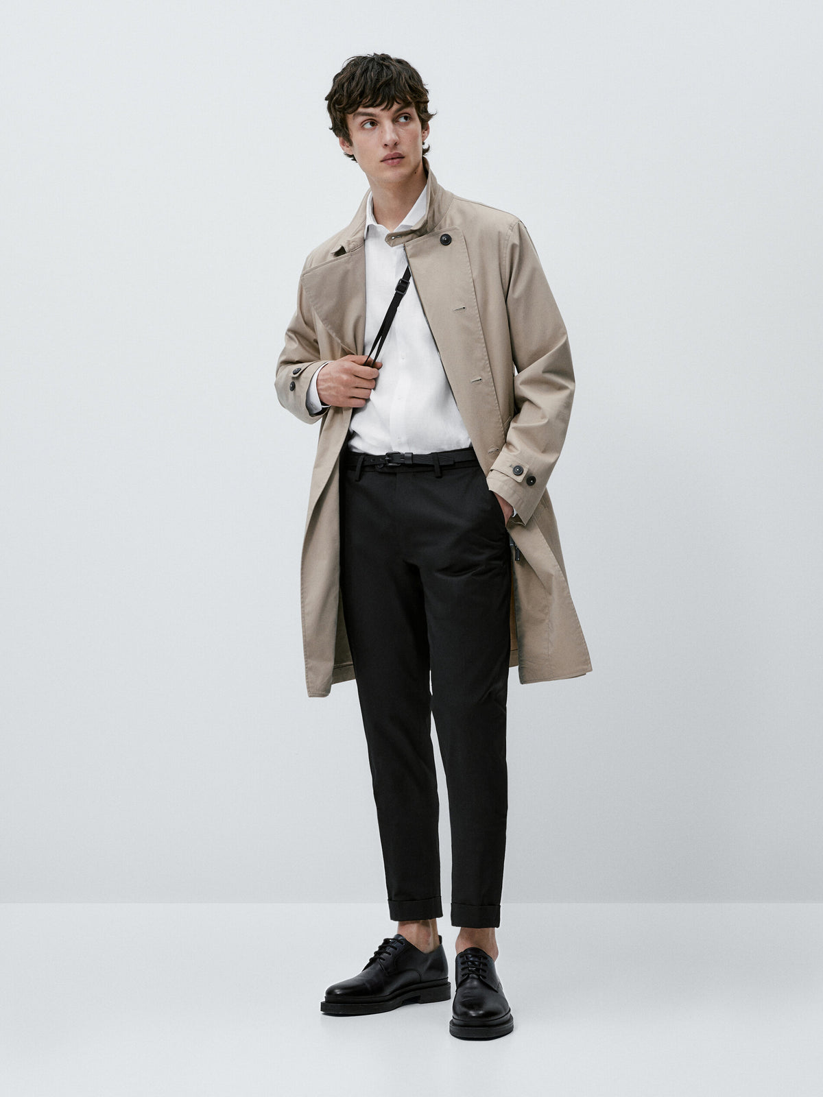 Camisa 100% lino slim fit - BLANCO