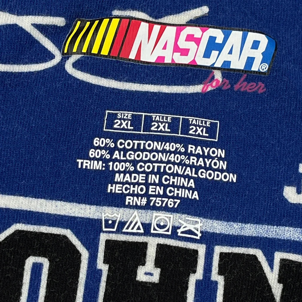 Jimmie Johnson Nascar Graphic Tank Top - 2XL Black Cotton Blend