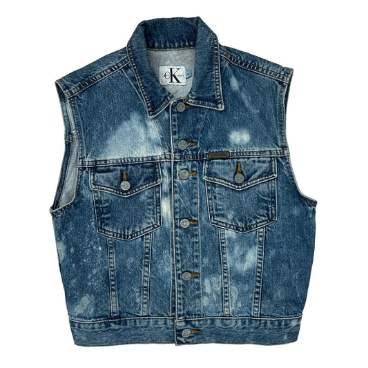 Calvin Klein Jeans Denim Vest - Medium Blue Denim