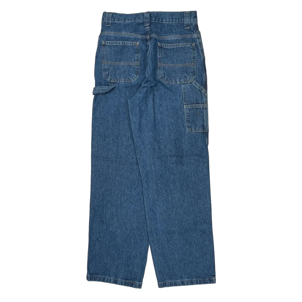 Ruff Hewn Carpenter Pants - 28W 30L Blue Cotton