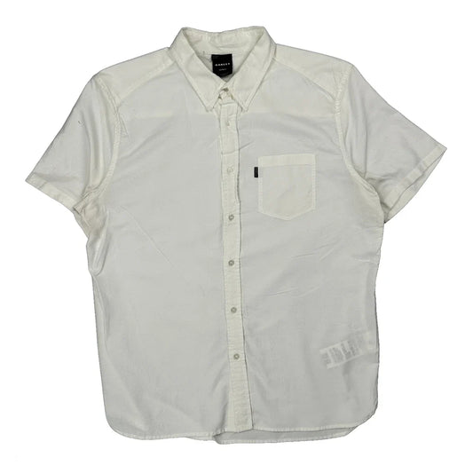 Oakley Short Sleeve Shirt - XL White Cotton