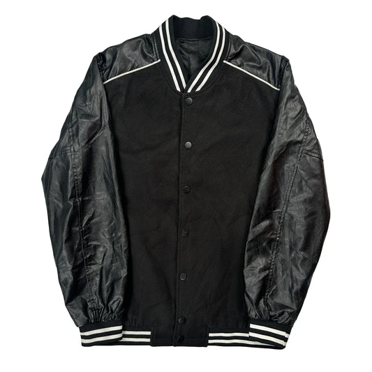 Unbranded Varsity Jacket - No Size Black Leather