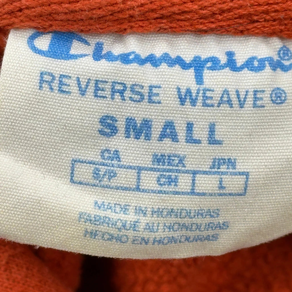 Reverse Weave Champion Hoodie - Small Red Cotton