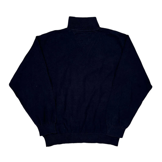 Tommy Hilfiger 1/4 Zip - Large Navy Cotton