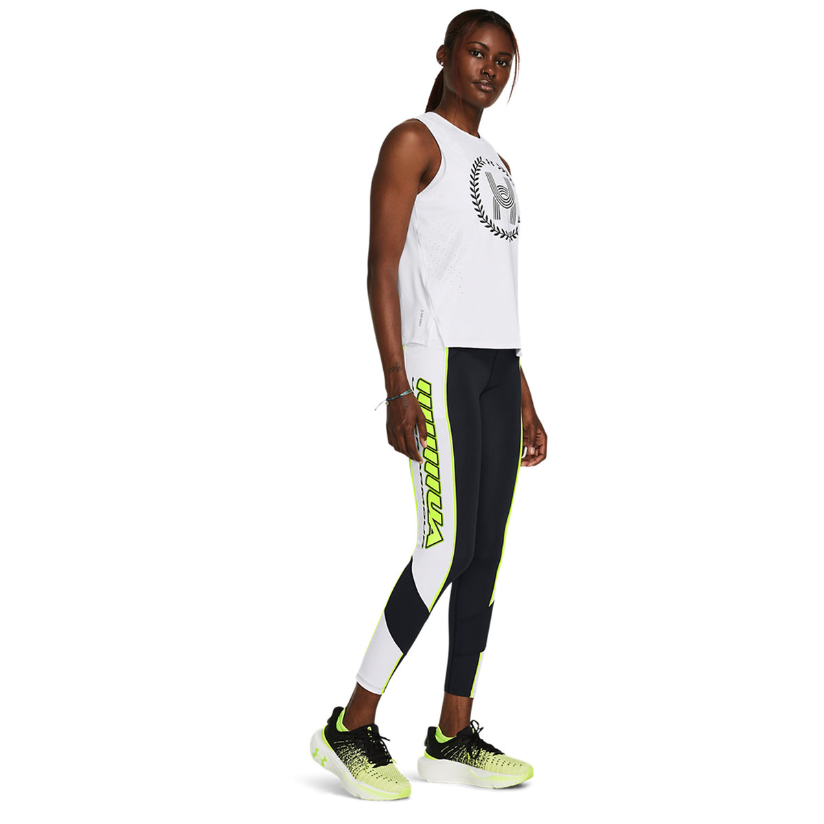 Under Armour Run Everywhere Ankle Tights Black/Midnight Navy/White