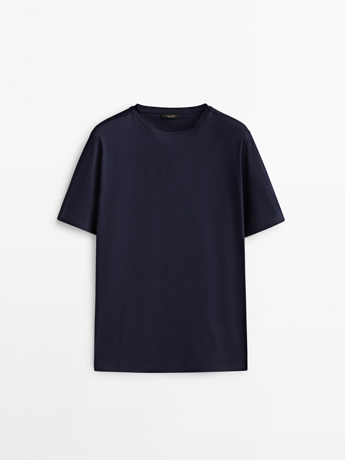 Camiseta manga corta algodón mercerizado - AZULÓN