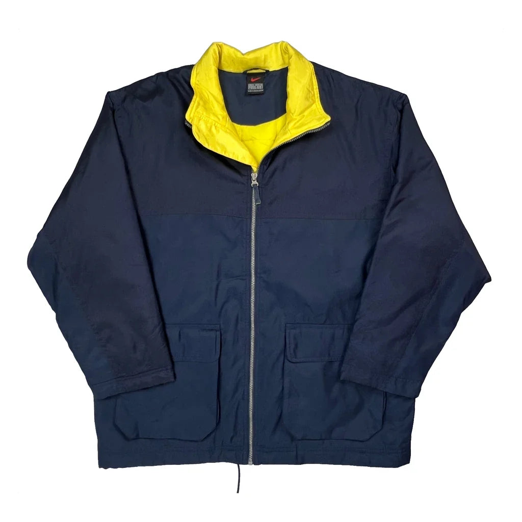 Nike Spellout Windbreaker - Medium Navy Polyester