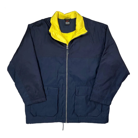 Nike Spellout Windbreaker - Medium Navy Polyester