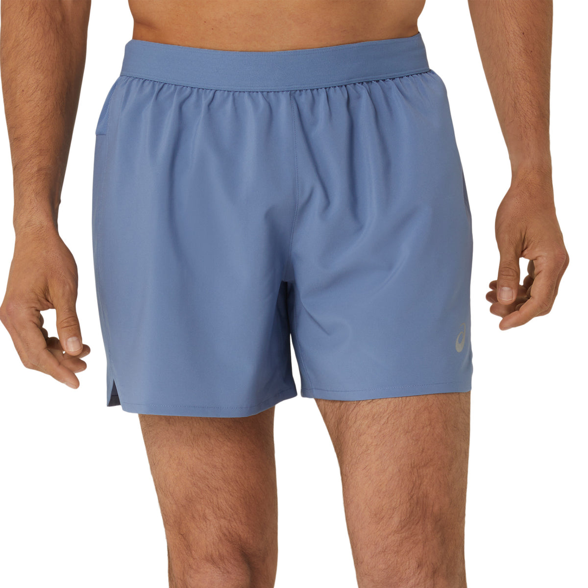 Asics Road 2 in 1 5in Pantaloncini Denim Blue