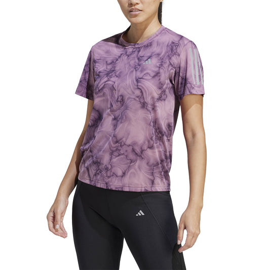 adidas Own The Run Maglietta Wonder Orchid/Black