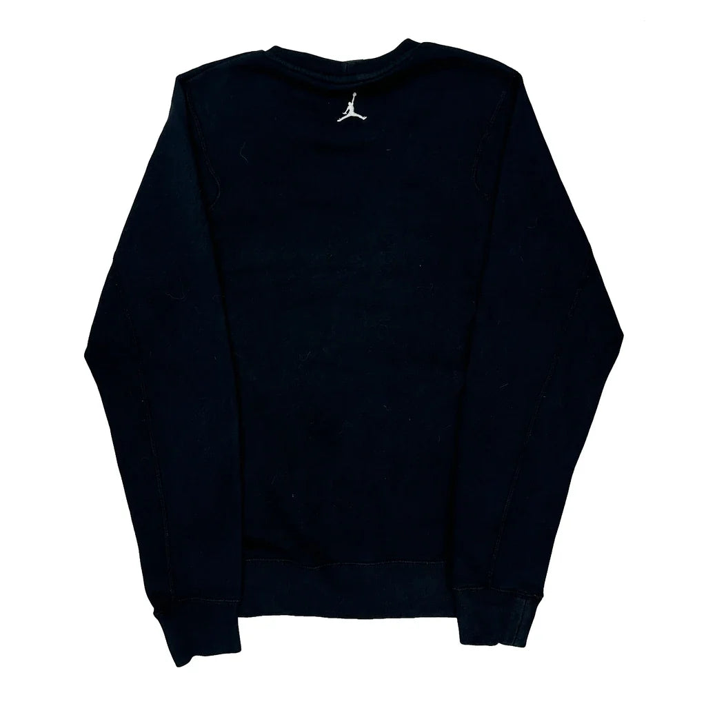 Flight Jordan Graphic Sweatshirt - Medium Black Cotton