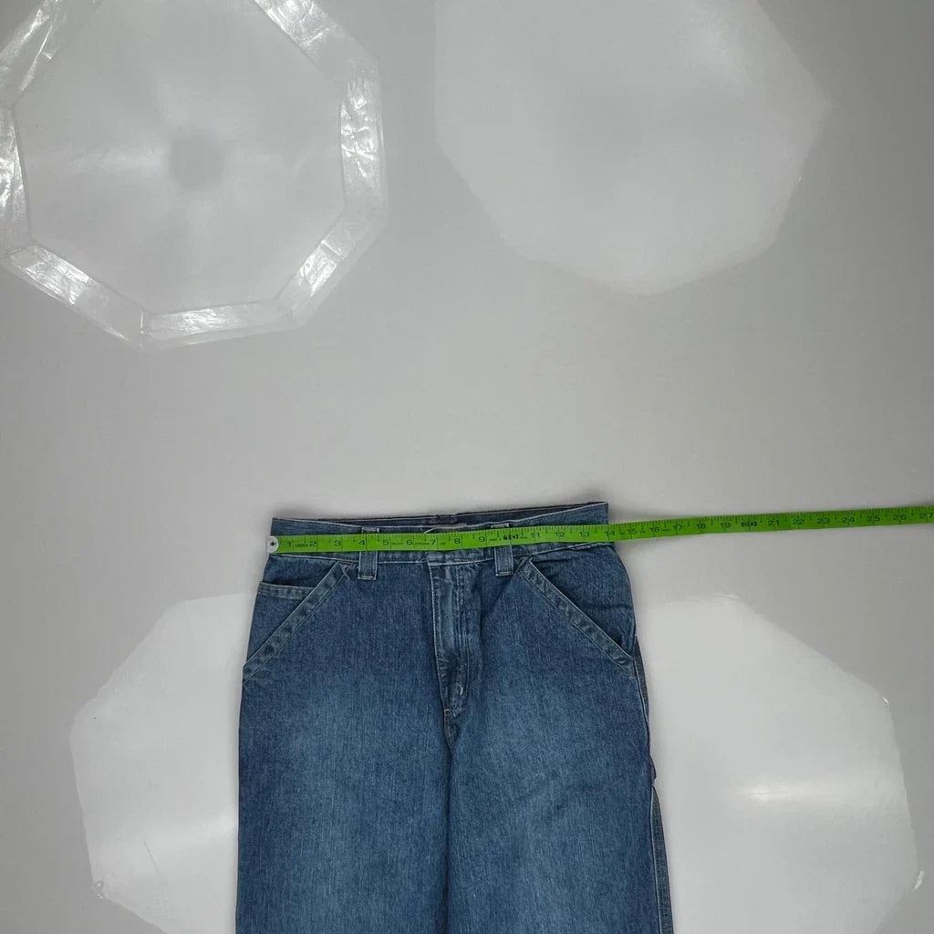 Ruff Hewn Carpenter Pants - 28W 30L Blue Cotton