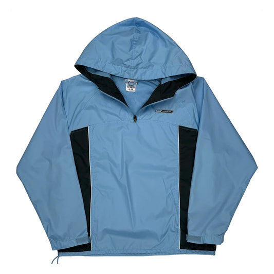 Reebok Windbreaker - Large Blue Polyester