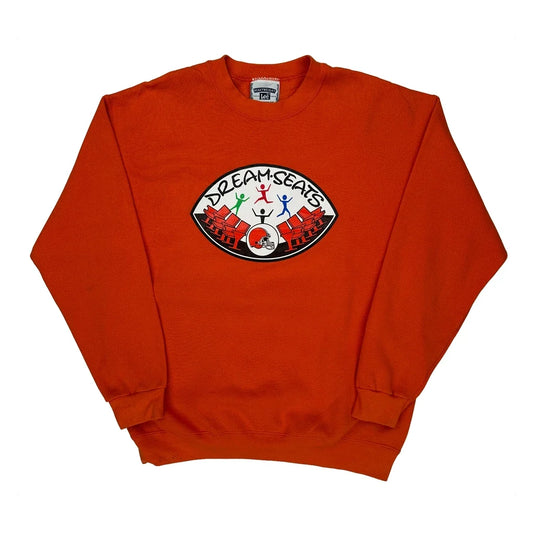 Dream-Seats Lee Graphic Sweatshirt - Large Orange Cotton