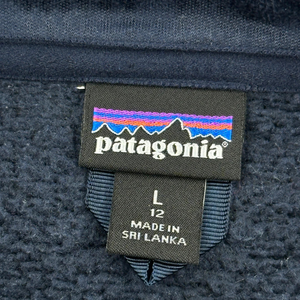 Patagonia Fleece Jacket - Large Navy Polyester