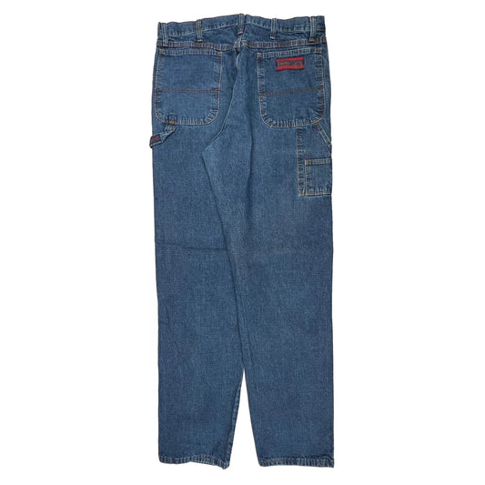 Wrangler Carpenter Jeans - 34W 36L Blue Cotton