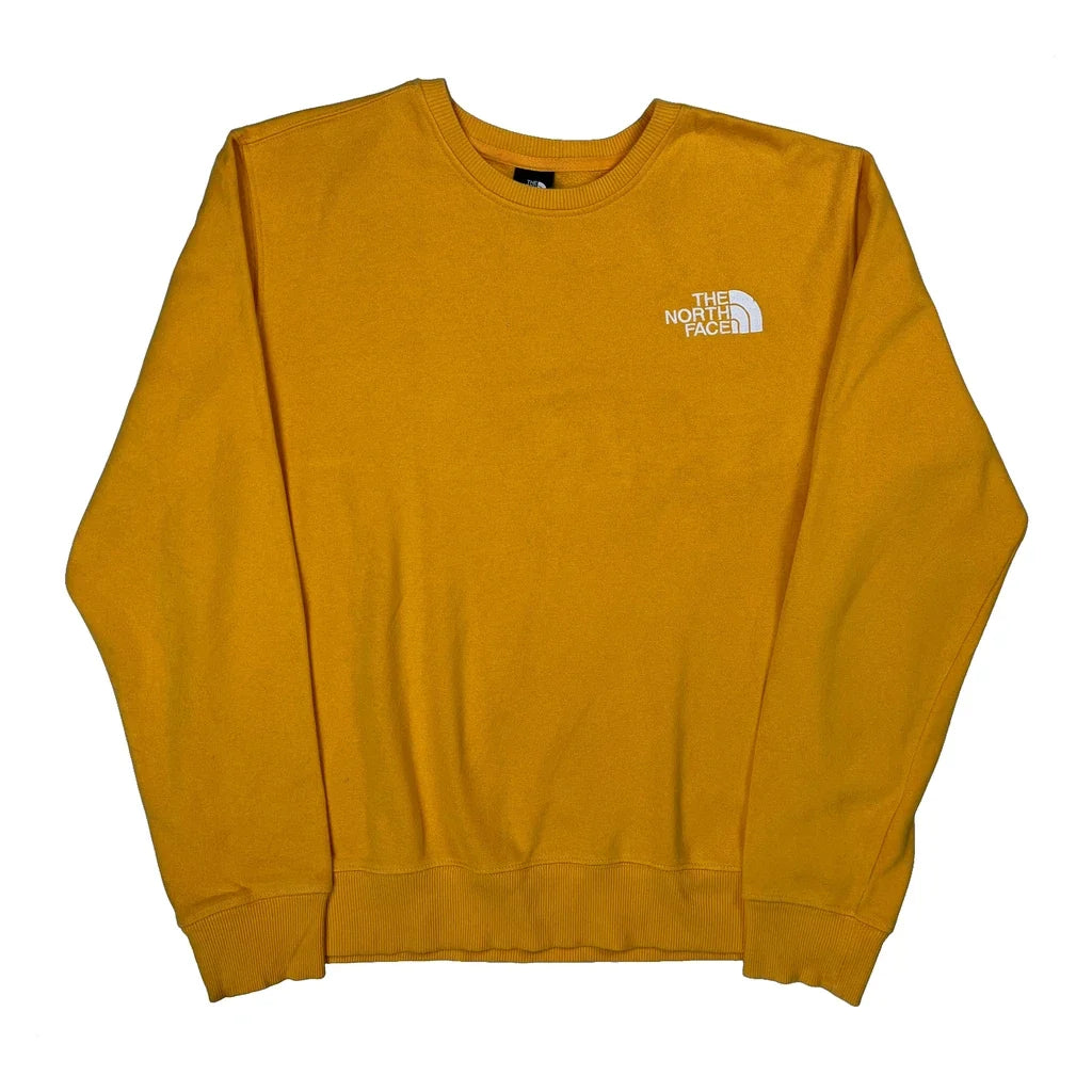 The North Face Sweatshirt - Large Yellow Cotton