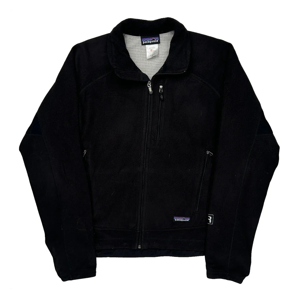 Patagonia Fleece Jacket - Medium Black Polyester