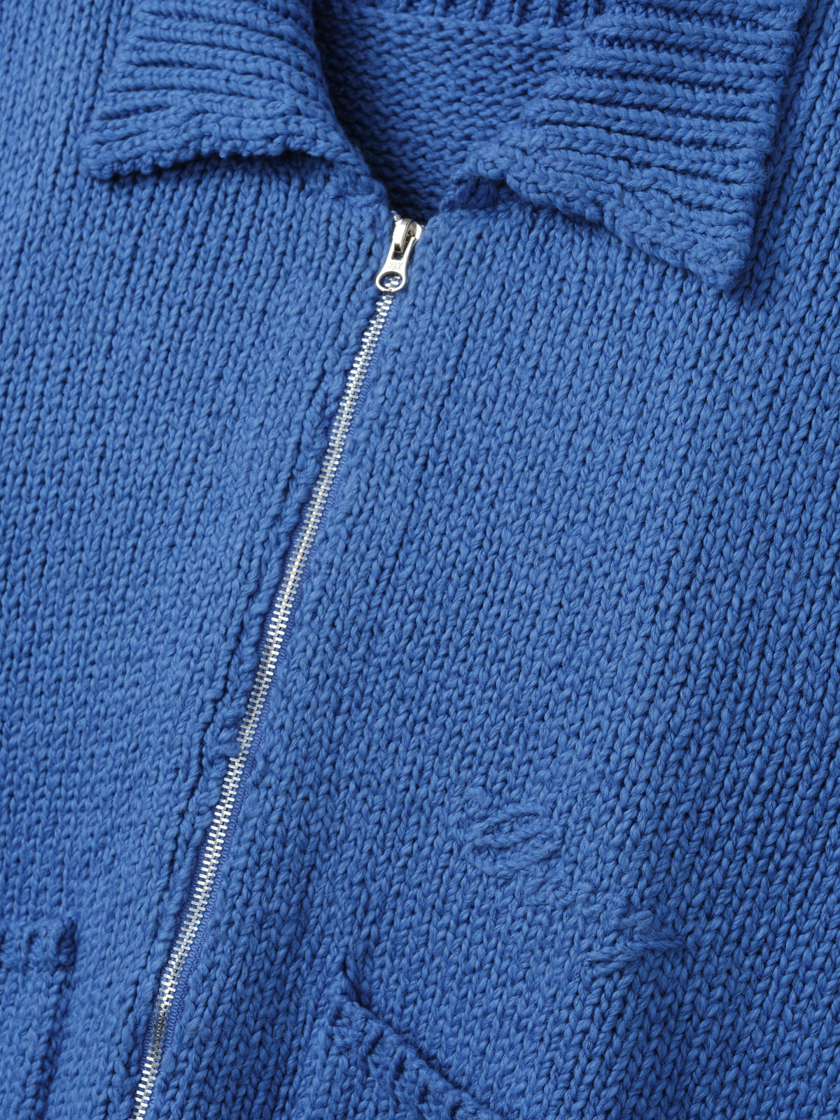 5 Star Knit Zip Jacket (Steel Blue)