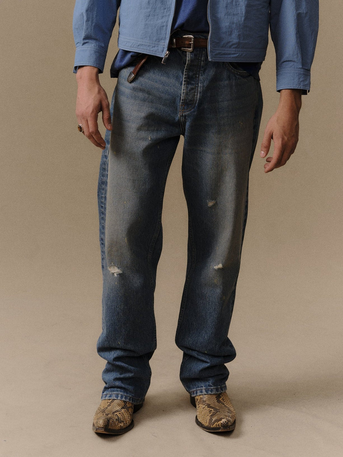 Relaxed 5 Pocket Jeans (Painters Wash)