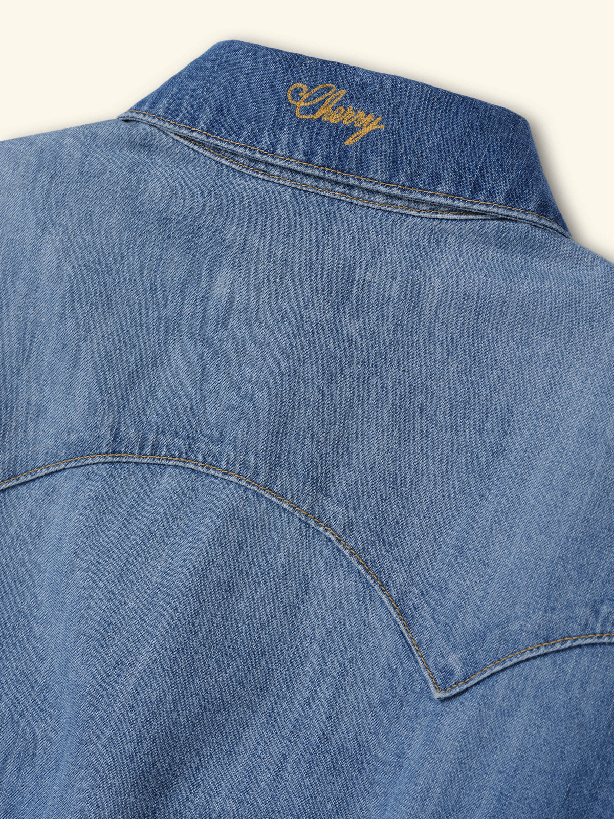 Women's Fitted Western Button Up (Medium Wash)