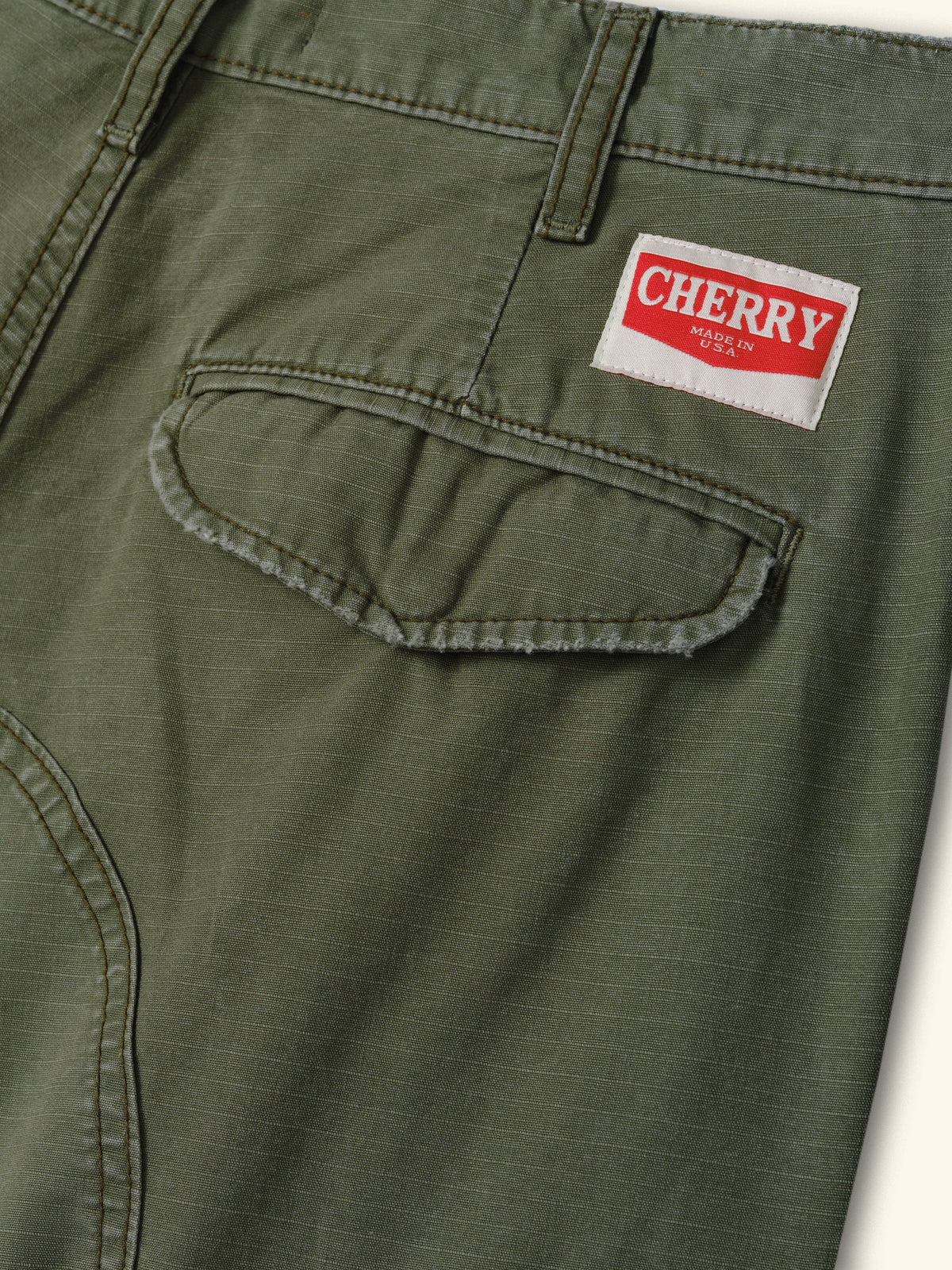 Wide Leg Cargo Shorts (Army Green)