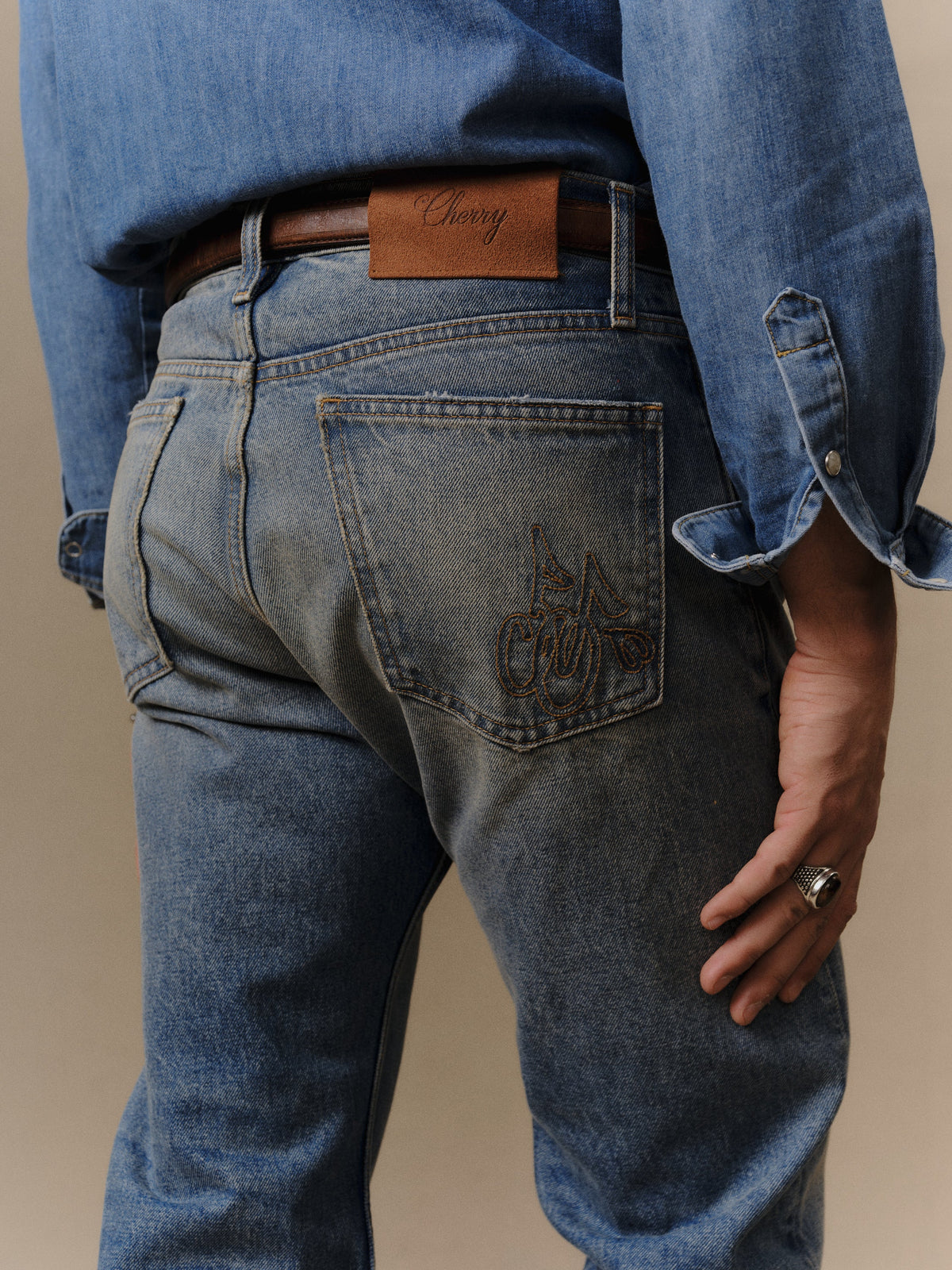 Straight 5 Pocket Jeans (Painters Wash)