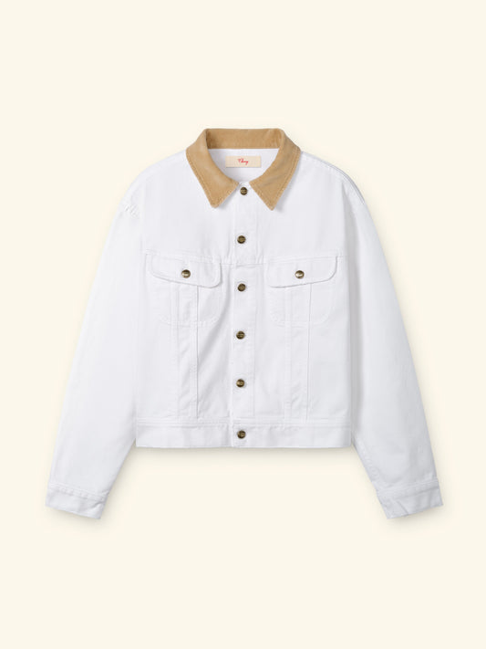 Denim Trucker Jacket (Vintage White)