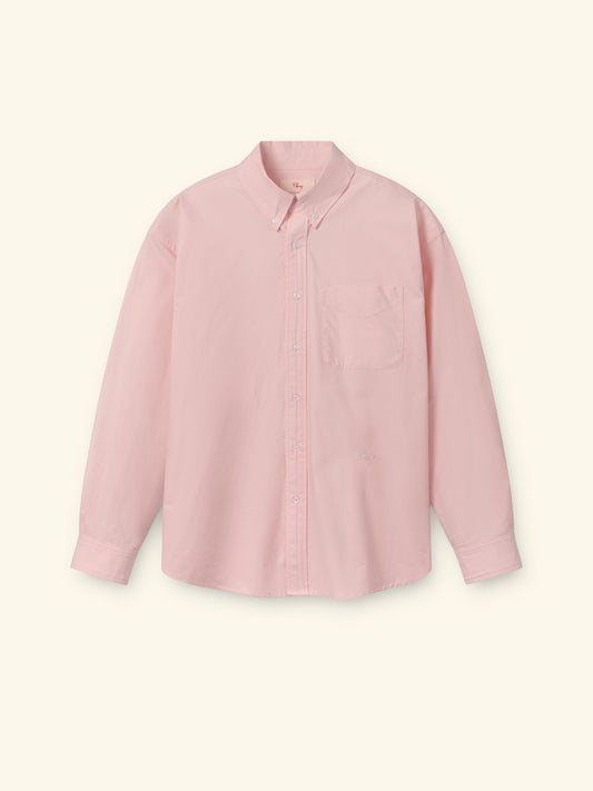Boxy Oxford Shirt (Pink)