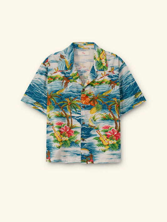 Hawaiian Vacation Shirt (Blue)