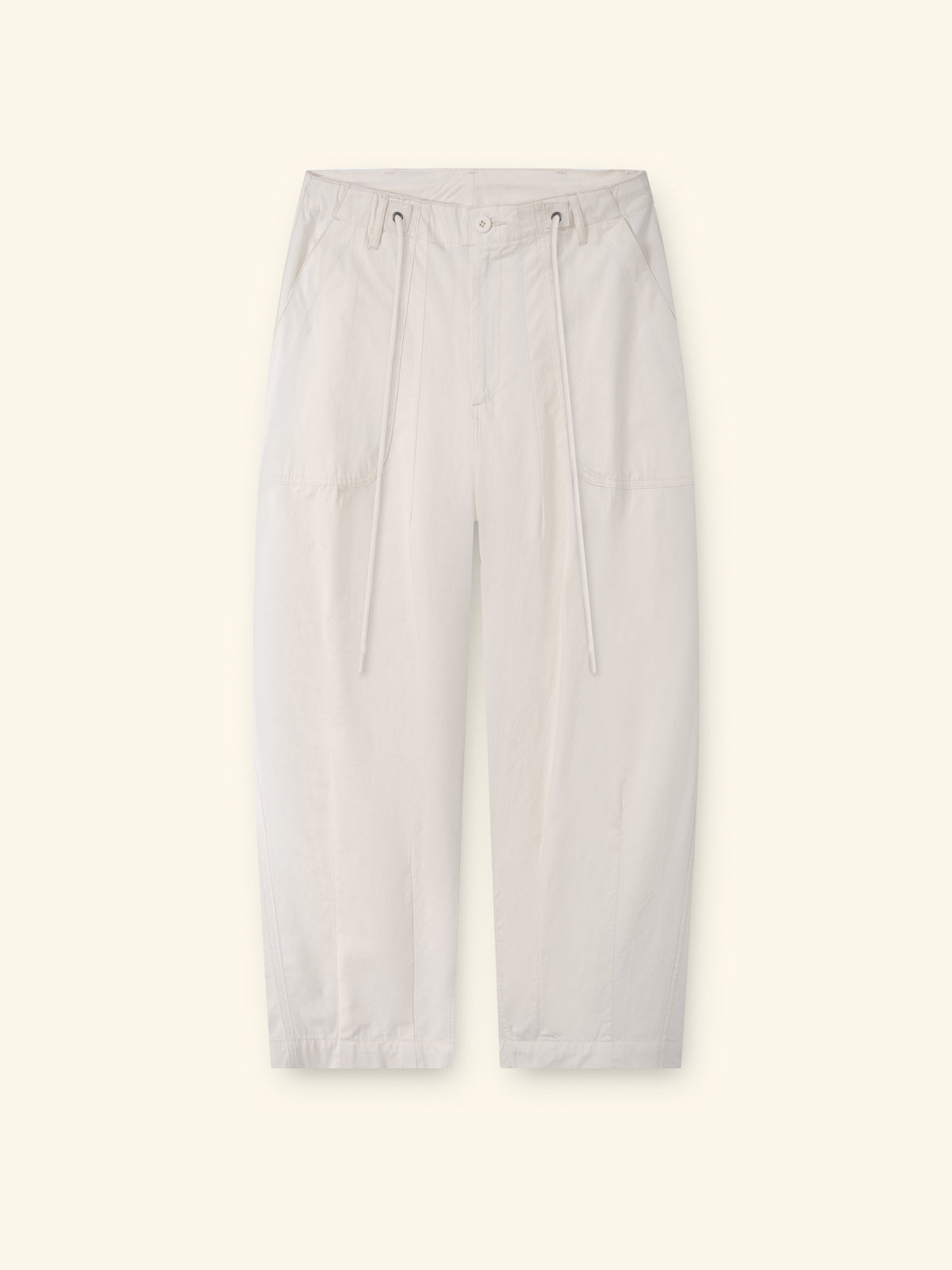 Twill Parachute Pants (Ivory)