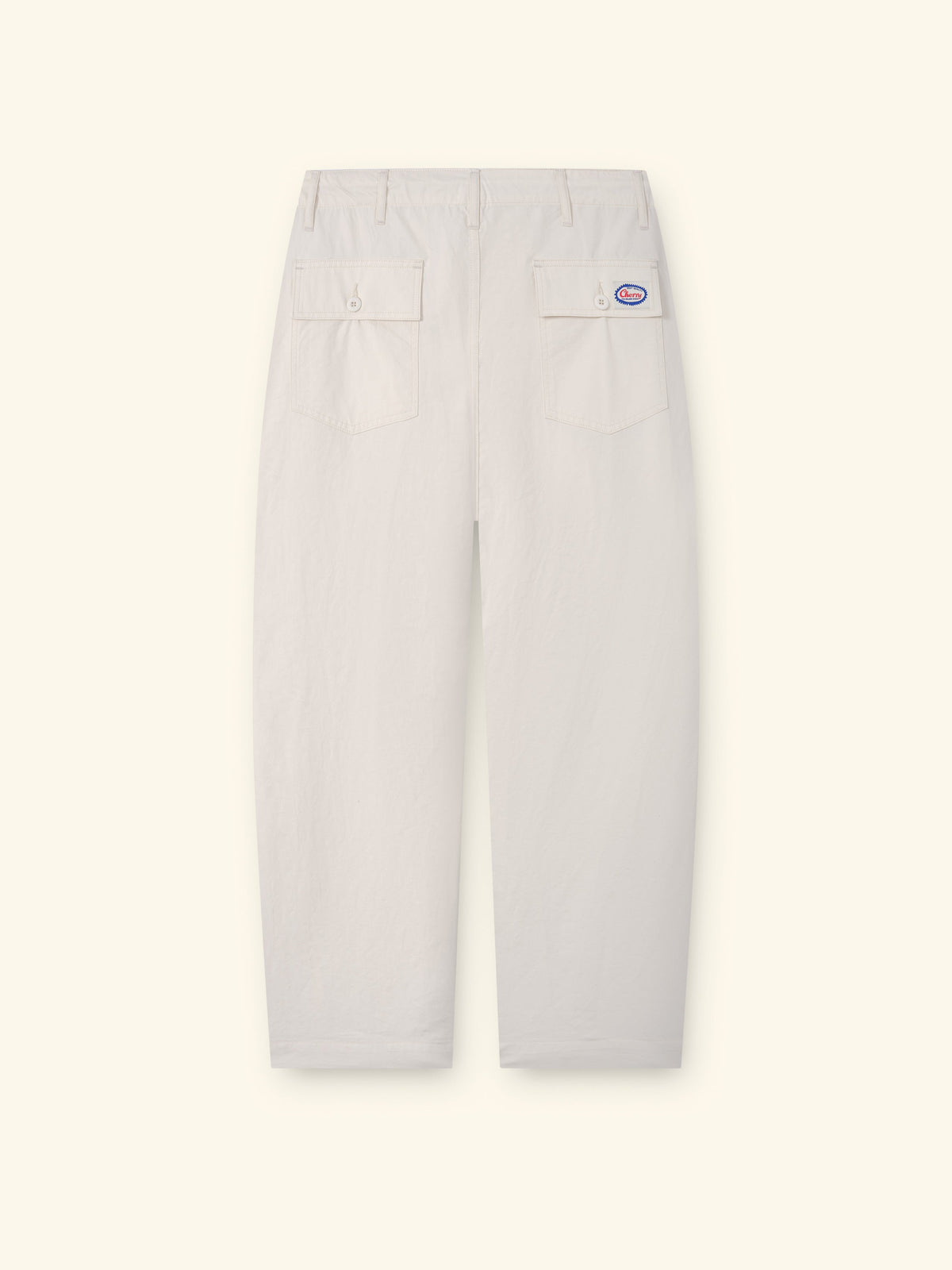 Twill Parachute Pants (Ivory)