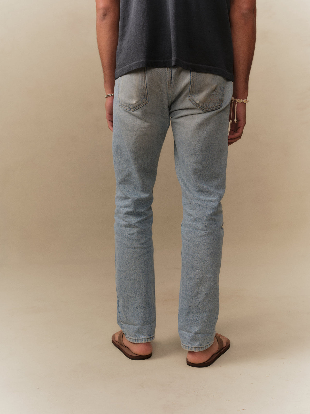 Straight 5 Pocket Jeans (Light Wash)