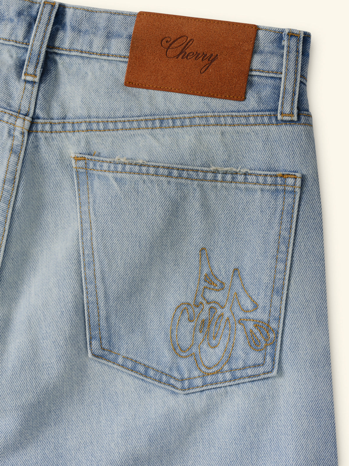 Straight 5 Pocket Jeans (Light Wash)