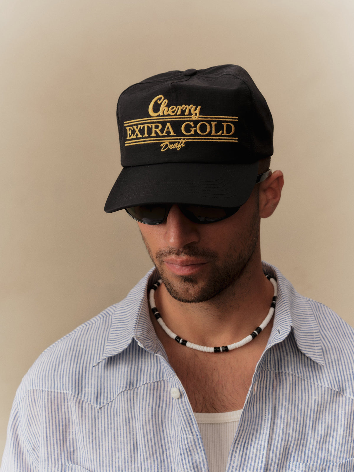 Extra Gold 5 Panel Hat (Black)