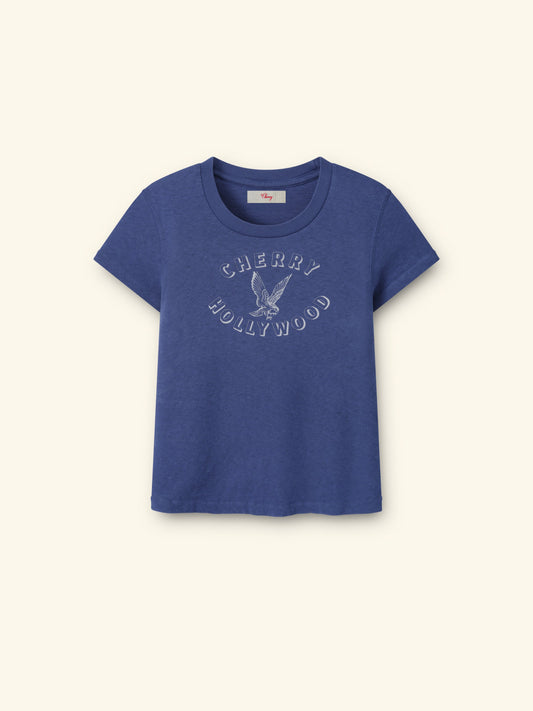 Women's Hollywood Fitted Tee (Faded Navy)