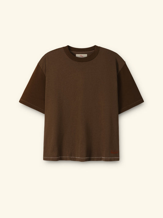 Boxy Safari T-Shirt (Brown)