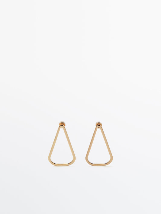 Pendientes triangulo - ORO