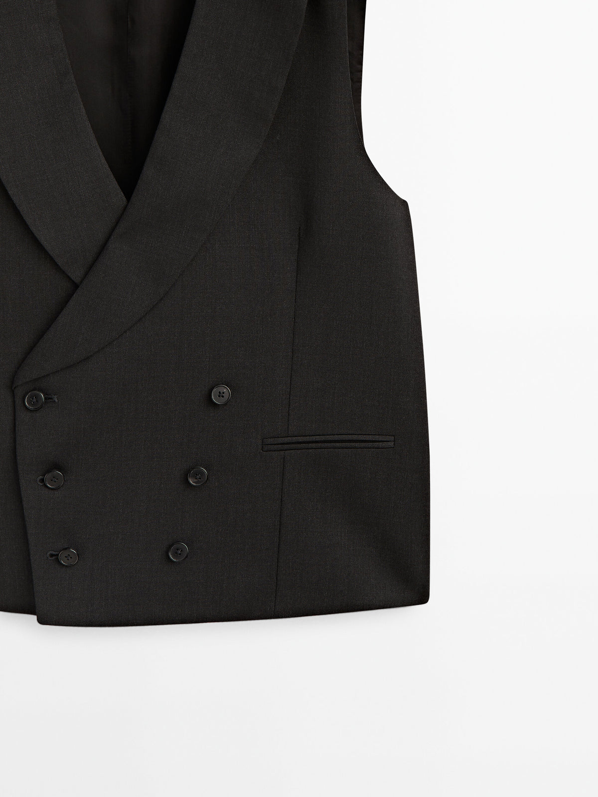 Chaleco traje lana gris - MARENGO