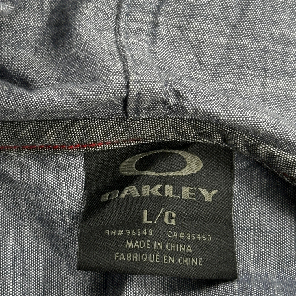Oakley Shirt - Large Gray Cotton