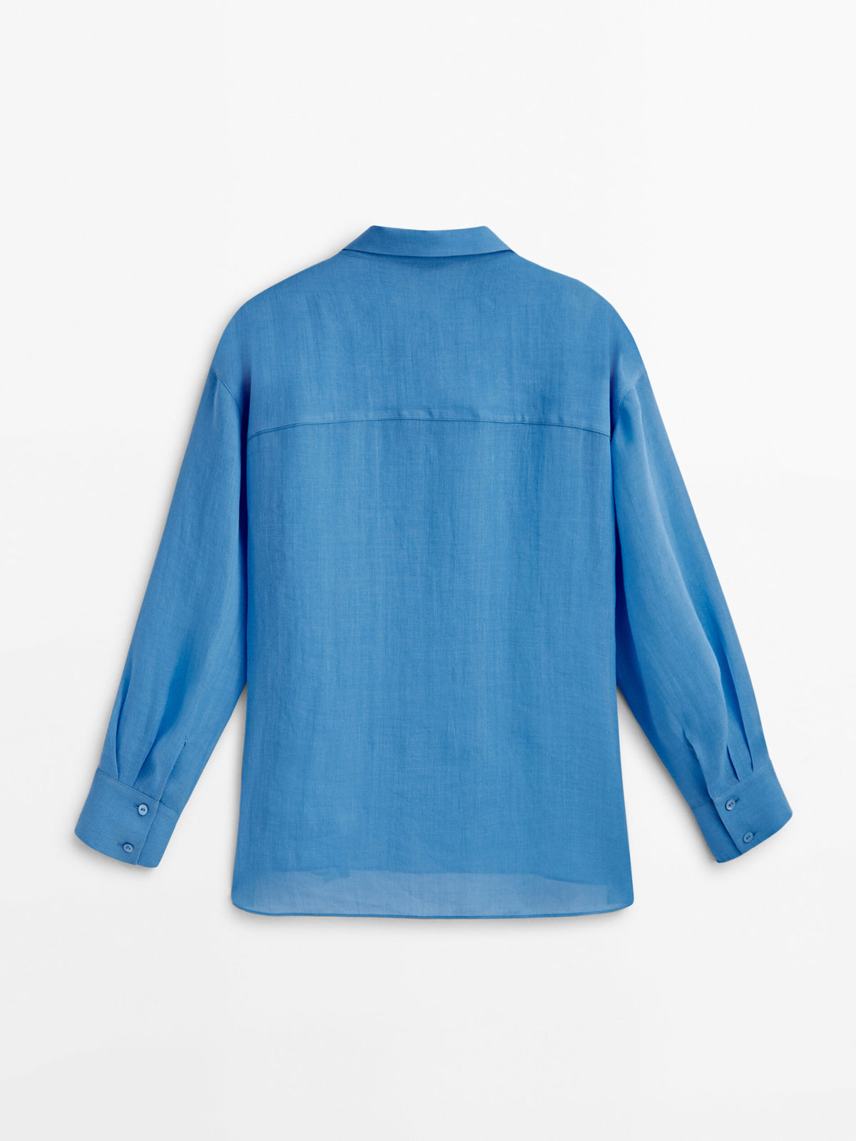 Camisa oversize 100% ramio - AZUL