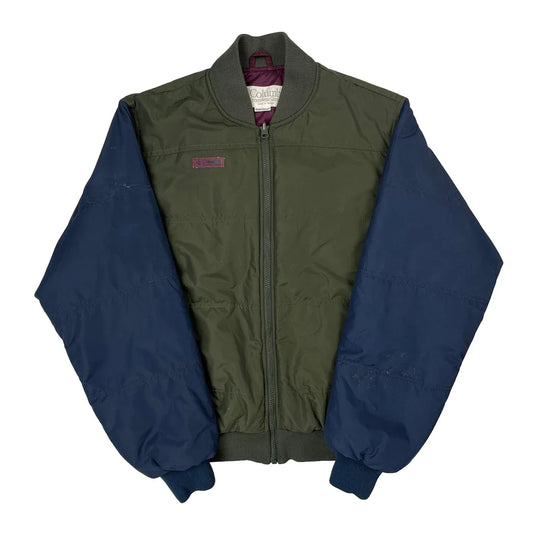 Columbia Bomber Jacket - Small Blue Polyester