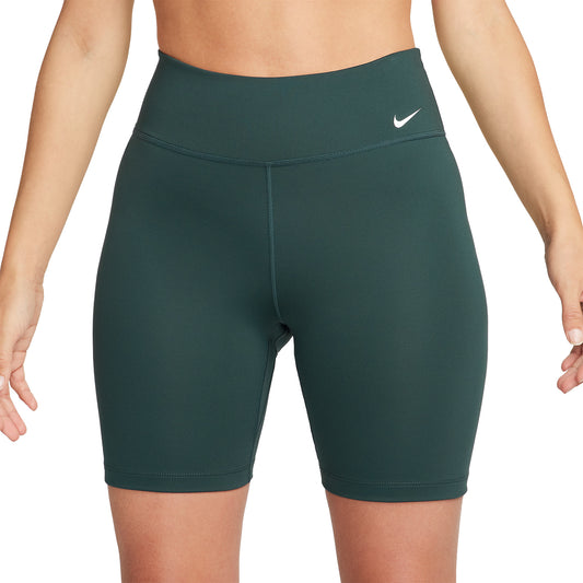 Nike One Mid Rise 7in Pantaloncini Deep Jungle/White