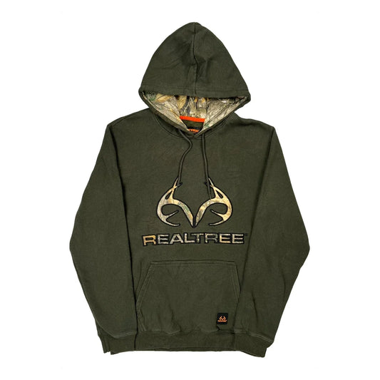 Realtree Graphic Hoodie - Medium Green Cotton
