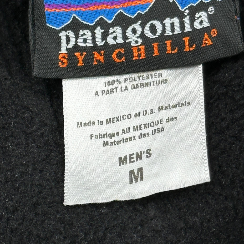 Patagonia Synchilla Fleece Vest - Medium Black Polyester