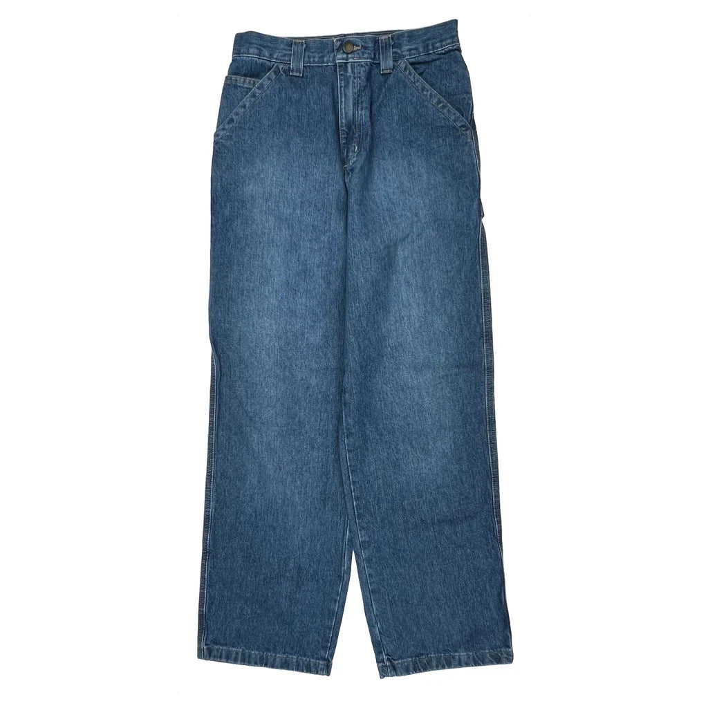Ruff Hewn Carpenter Pants - 28W 30L Blue Cotton