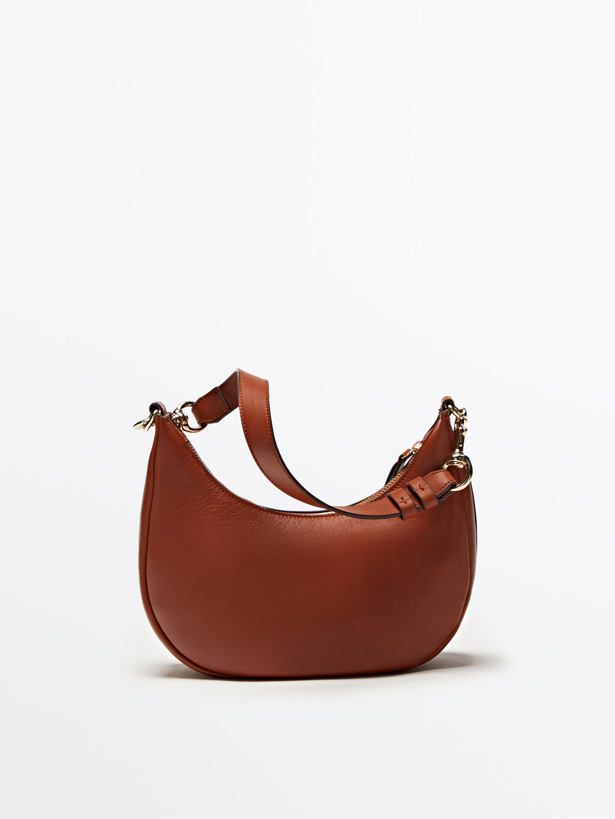 Bolso piel napa media luna - CUERO