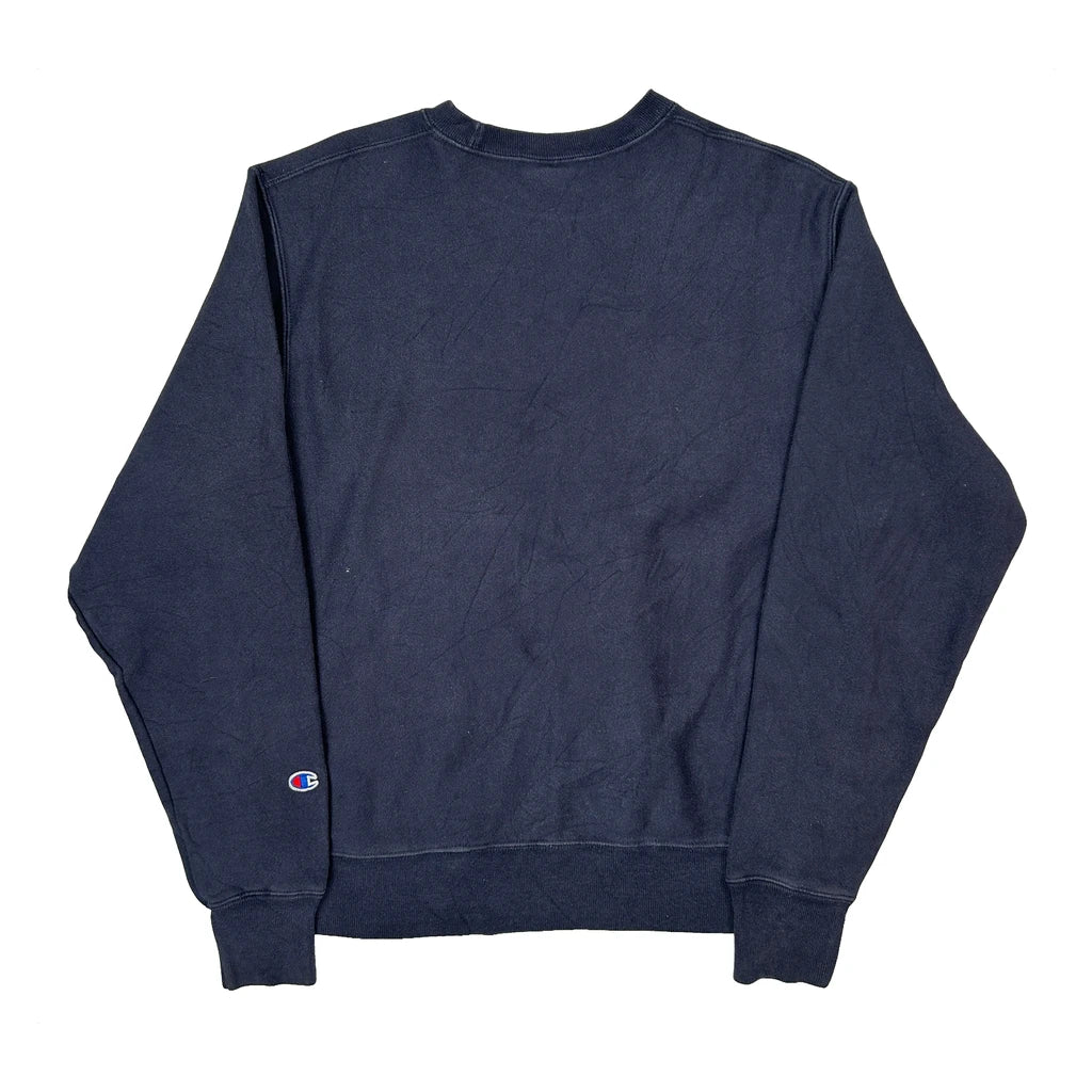Reverse Weave Champion Sweatshirt - Medium Blue Cotton